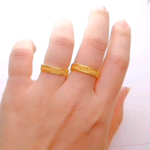 Cincin Lipan Kait Bajet (Hollow) Emas 916 Yon Hing