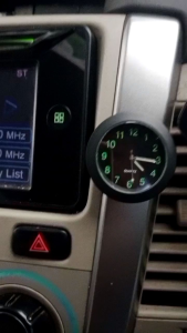 Luminous Jam Tempel Mobil Premium Interior Clock Car Dashboard Mini Analog Car