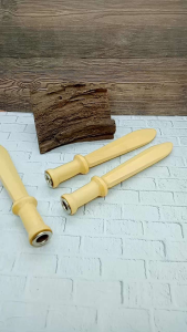 Padutan Once pipa kayu kemuning gading motif pedang R07