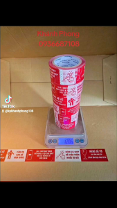 (Giá sỉ siêu tiết kiệm) 2 in1băng keo Hàng dễ vỡ & cám ơn bạn đã mua hàng 100yard nặng 1.2kg lõi mỏng