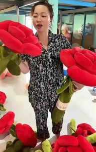 (Có Sẵn) 80cm GẤU BÔNG HOA HỒNG KHỔNG LỒ Siêu Dễ Thương-Lông Mềm MịnLoại 1-Quà tặng ý nghĩa dịp Lễ