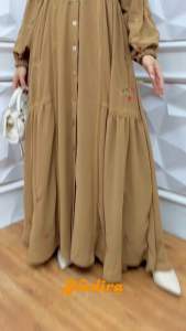 Vellamore dress | Gamis full bordir ceruty babydoll premium | dress ceruti | gamis bordir