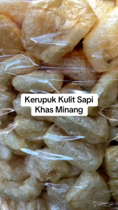 Kerupuk kulit Sapi Rambak Rasa Gurih.