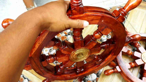 SETIR KAPAL KEMUDI PERAHU 20 Inch (Kayu Jati)
