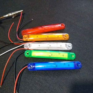 1pcs LED Flash Side Marker Lamp LED 4inch 12-24V Flash Signal Lamp Car Motorcycle