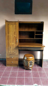 SETT MEJA BELAJAR KAYU JATI