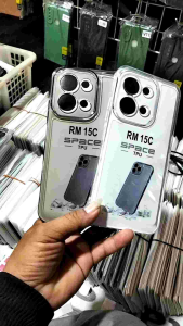 SOFTCASE BENINGXIAOMI REDMI 15C 2025. SILIKON CASING BENING TRANSPARAN HITAM PUTIH PRESISI  BAGUS