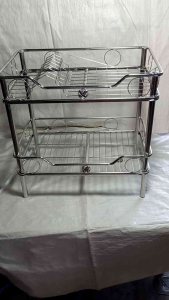 kệ chén 2 tầng inox 30×50