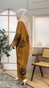 KAFTAN / DRESS POKET CORAK NEELOFA KOD FF