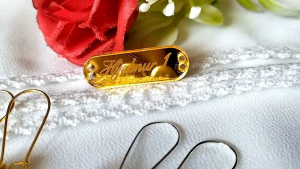 Hijabnur1 - Sepasang Anting Hijab Manik Mutiara 12 ml Handmade