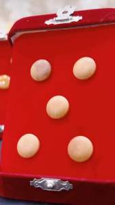 ZK Jewellery Butang Baju Melayu KAYU [FREE BOX] Nikah Natural Wood Button Muslimin Butang Baju Lelaki Kurta