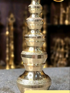 Brass Kubera Pot Set of 5 | Religious Matki Set | Premium Brass Construction | Polished Golden Finish | Multiple Size Set | Easy to Maintain