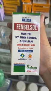 FENBELSOL (100ml) sakan tẩy giun sán cho gia súc và gia cầm dạng nước