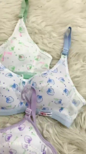 BRA WANITA REMAJA 3PCS BH WANITA MOTIF BUNGA - JAWAHIRAH COLLEXTION