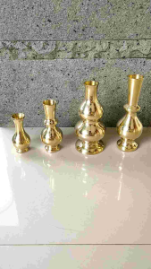 Tempat Tancap Hio Dupa Batang Stick Kuningan Motif Vas Polos 1 Pcs