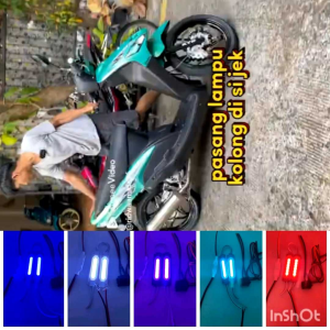 Paket Lampu Kolong Super Lengkap Modul Relay Blitz Kedip Pesawat COB 12Volt Universal Motor Mobil