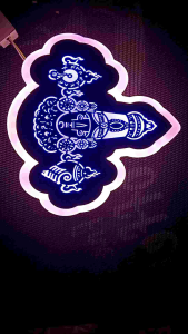 TIRUPATI Tirumala Balaji Small Multi Color Light | Hindu Gods LED Wall Light | Home Temple Decoration | Devotional Lights | Wall