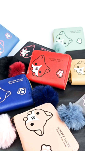 Korean Wallet Youthful Pattern Casual Lightweight Short Mini Cute Puppy Coin Purse Cardholder Wallets