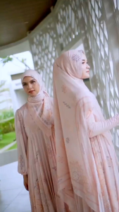 Gamis Syari \\\"AMORA Series Putih Etnik\\\" By Eldeena