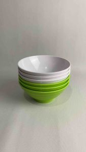 (6 pcs / 1 lusin) - Mangkuk Ramen Melamine Ulir SINGASINGI 650ml Mangkok Melamin Diameter 17 cm