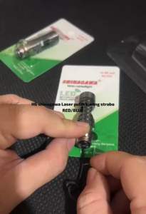 Lampu depan LED LASER 2 warna+senja kedip