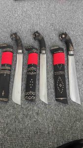 Pisau golok sembelihan & tebas motif macan