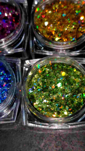 Kim tuyến Mỹ 3D siêu sáng lấp lánh trang trí móng tay nail trang điểm trộn pha màu ( hủ 5gram )