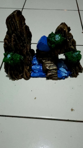 Tebing variasi hiasan aquarium tinggi 17cm