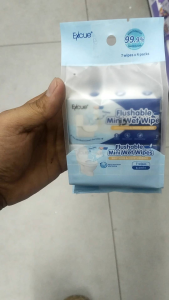 Bielite Flushable Mini Wet Wipes Portable Hygiene Pack for On-the-Go Use with Peeling and Flushing Features
