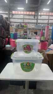 Uniglobal 2in1 High Quality Plastic Multipurpose Portable Transparent Trendy Storage Box / Food Container With Cover