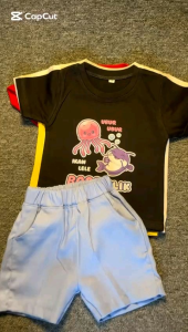 GENJIRO SETELAN OBLONG CELANA DENIM (BOSS CILIK LEE) UNTUK ANAK USIA 6 BULAN SAMPAI 4 TAHUN