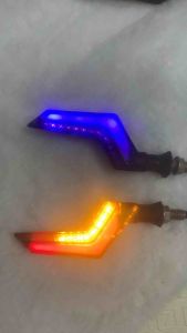 Xi nhan L21 chạy hiệu ứng audi lưỡi kiếm chống gãy lắp xe điện xe máy ( dùng điện 12v)