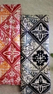 Kain Batik Cap Garutan 2 Series - Motif Kawung Kombi Series - Batik Cap (Bukan Batik Print) - Fashion Batik Pria Wanita - Batik Kombinasi