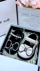 Flat shoes Baby Wanita Sepatu Balita Cewek MEWAH size 22-25 Sepatu Anak perempuan Cantik Motif Mutiara Pita Lucu Sepatu Bayi Trending COD Bayar ditempat