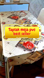 Taplak Meja Makan Estetik Pvc Waterproof Mewah 1 2 3 4 Meter