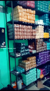 TALI RAJUT POLIESTER POLOS/BENANG RAJUT POLY KILAP D27 100GRAM