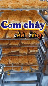 Crispy rice with added pork floss 250 grams snacks food Vietnam