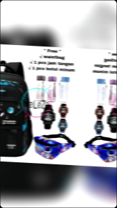 Tas Ransel Astronot Tas Sekolah Anak Laki-Laki SD SMP Gratis Waistbag Botol Minum Jam Tangan Tas Ransel