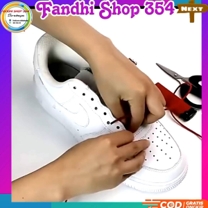 Promo 06.06: Tali Sepatu Nilon Elastis Kunci Putar untuk Pria & Wanita Lazy Lace No Tie 1 Pasang