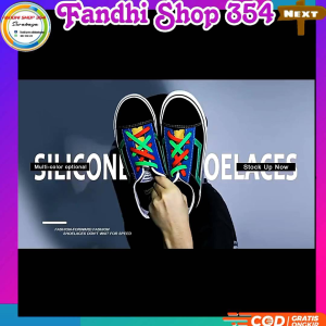 [Promo 08.08] Tali sepatu SOBU Lazy Lace bahan Silikon elastis cocok untuk Pria dan wanita 16 pcs