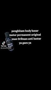 penghitam body kasar motor mobil permanent 70ml free sarungtanganspons