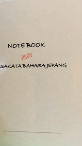 Note Book plus kosakata Bahasa Jepang
