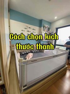 Thanh chắn giường cho bé Bamboo mẫu nâng cấp mới nhất 2025