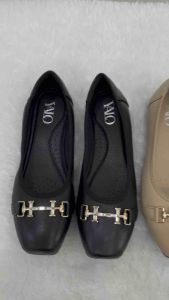Sepatu Flat Kulit Premium & Tapak Karet Anti Slip