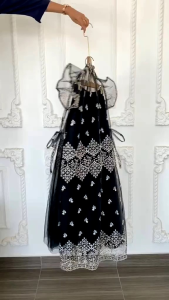 Long Outer Brokat Etnik Sapto Long Vest Brukat Outer Lebaran Outer Wanita