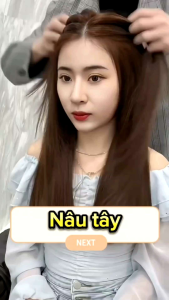 NHUỘM TÓC TONE NÂU - KHÔNG TẨY ( oix + găng tay)