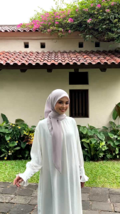 Nadi - Hijab Polos Basic Scraf Color Khaky Putty Pollycotton Premium Size 115 x 115