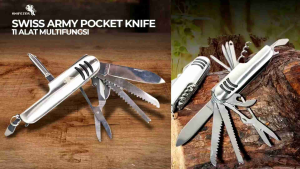 Pisau Pocket Knife EDC Multifungsi 11 in 1