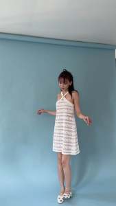 MIST OF RAIN - Triangle Lace Dress