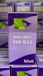 Intrafer 200 B12 (100ml) bổ sung sắt B12 ngăn ngừa thiếu máu ở gia súc gia cầm